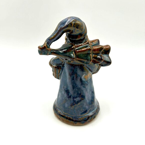 Handmade Glazed Stoneware Old World Santa Figurine 7" - Picture 4 of 8